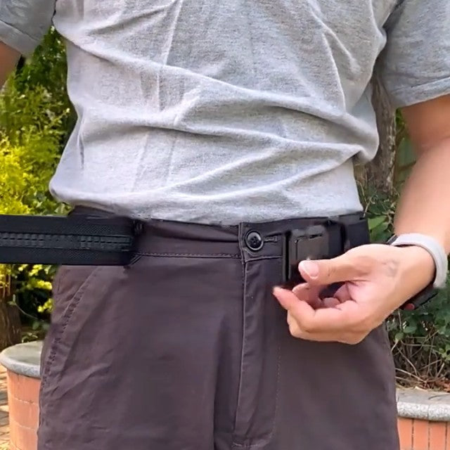 Pulling the belt tighter one click at a time